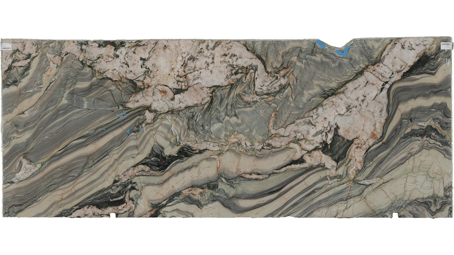 Explosion Blue Quartzite Slabs