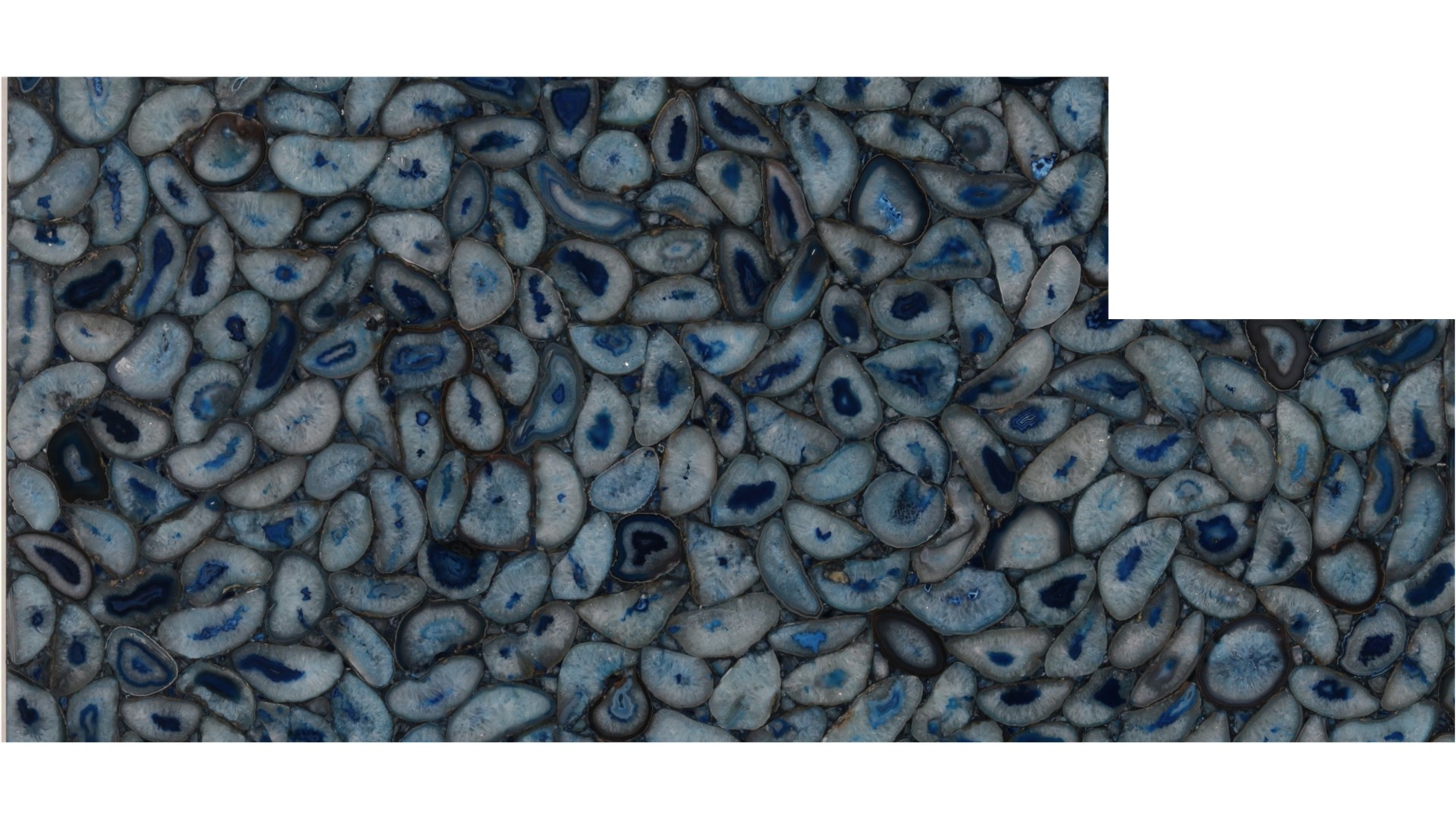 Agata Blue Semi-Precious Slabs