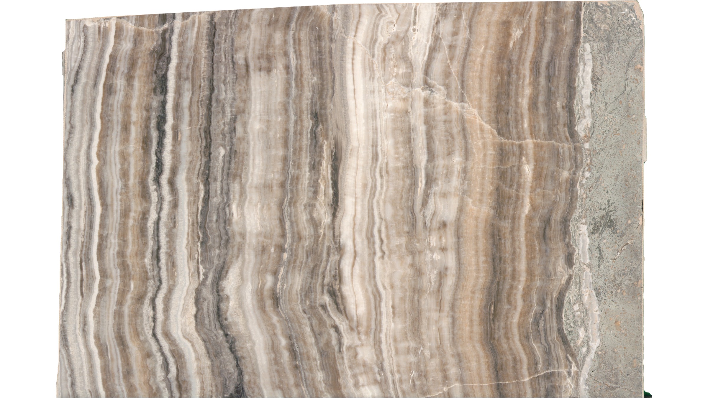 Silver Grey Veincut Onyx Slabs