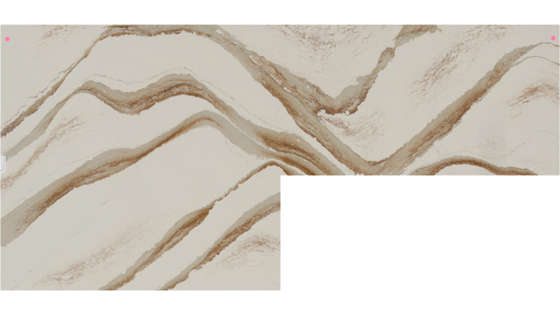 Brittanica Gold Warm High Gloss Cambria Quartz Slabs