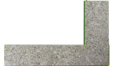 Bellingham 2CM 65.5x132 Quartz