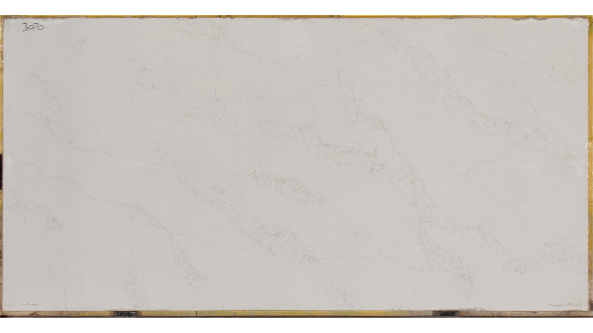 Statuario Gold 3cm Standard Size Polished Quartz Stratus Slabs