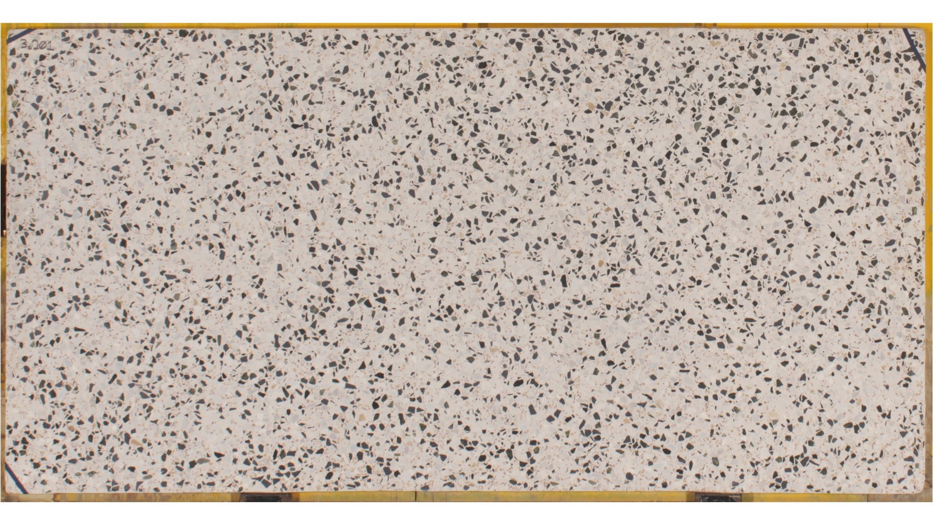 Alabaster Retro Mix 3cm Standard Size Terrazzo Slabs