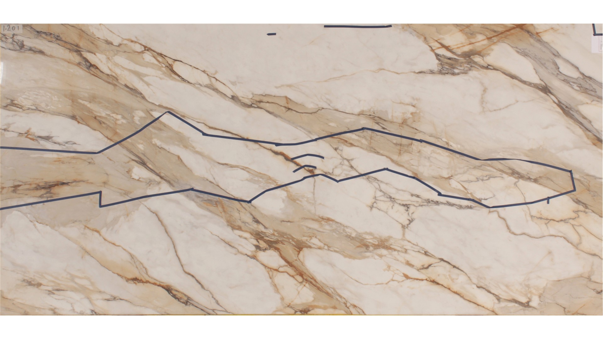 Calacatta Antique 12mm Standard Size Polished Porcelain Bedrosians Slabs
