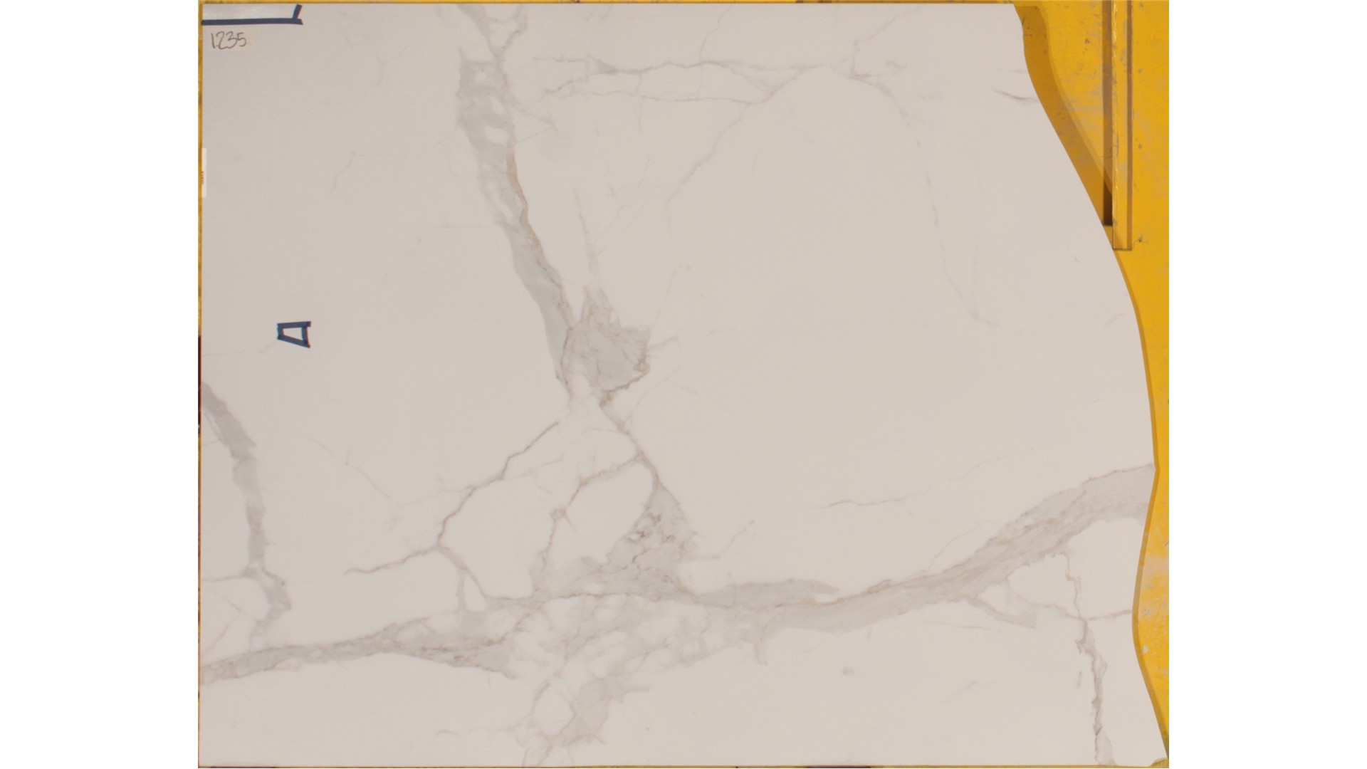 Calacatta Super White 12mm Standard Size Polished Porcelain Bedrosians Slabs