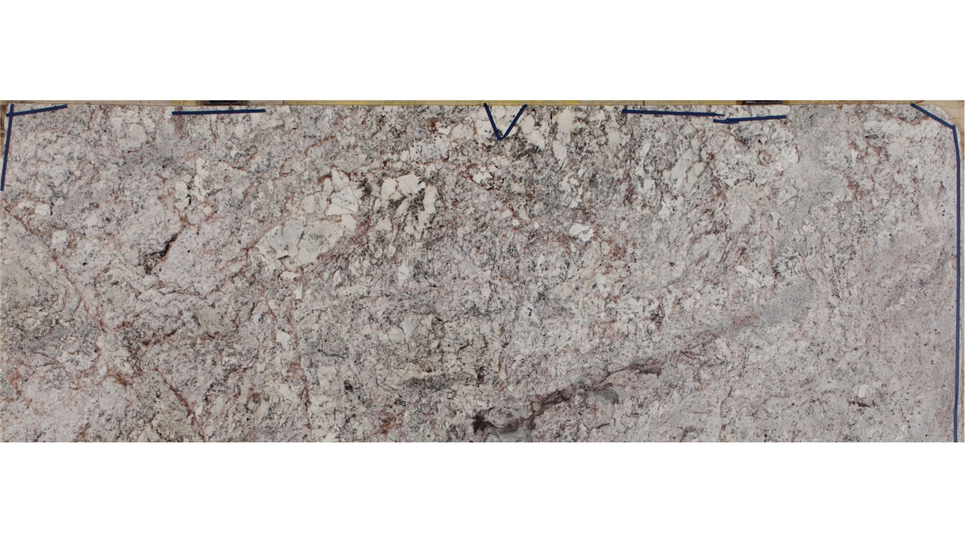 White Spring 3cm Standard Size Polished Granite Slabs