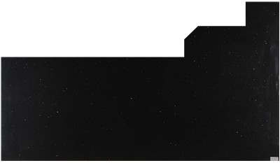 Sparkling Black 2cm Jumbo Size Polished Quartz MSI