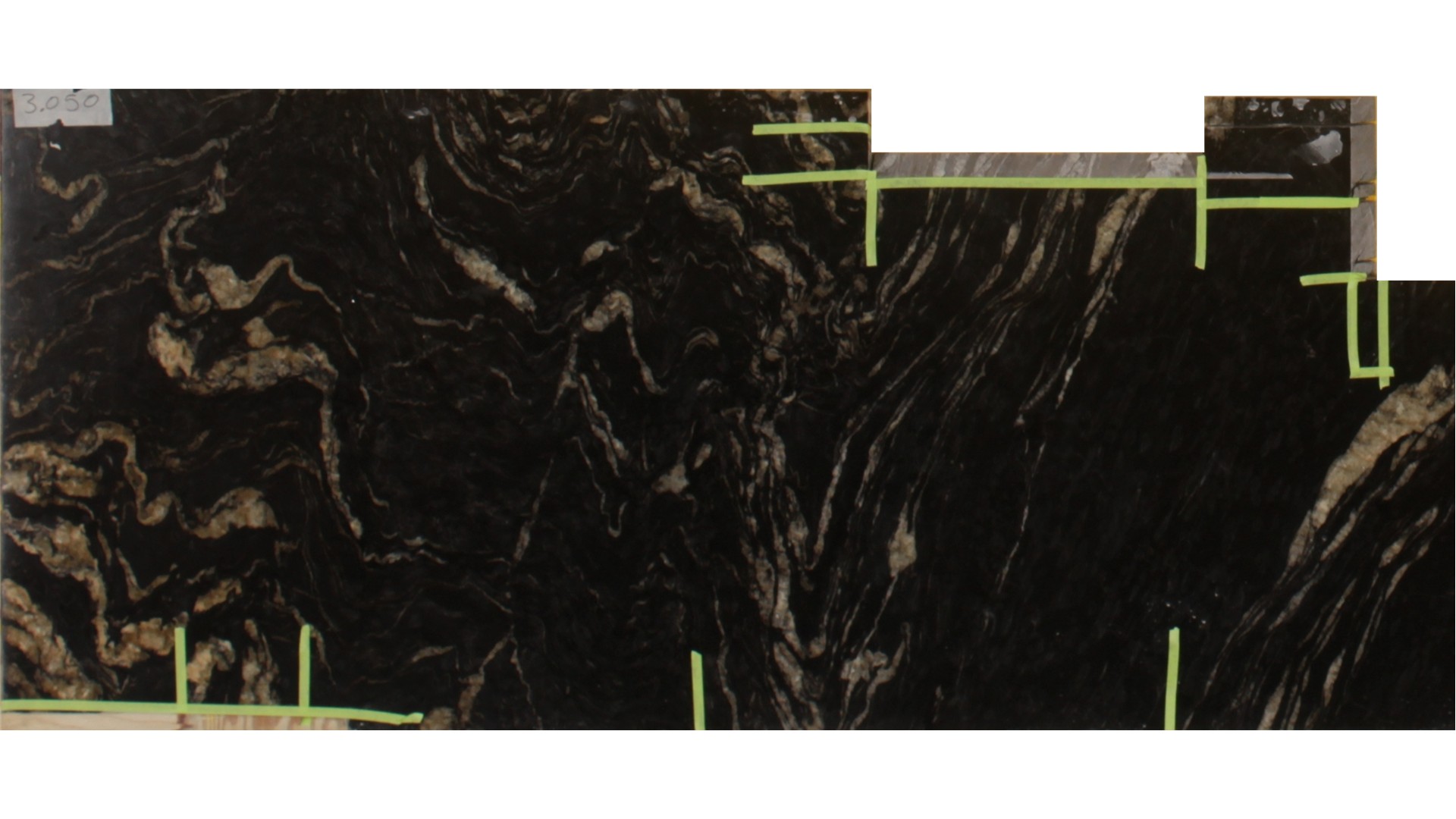 Titanium Gold 3cm Standard Size Polished Granite Slabs
