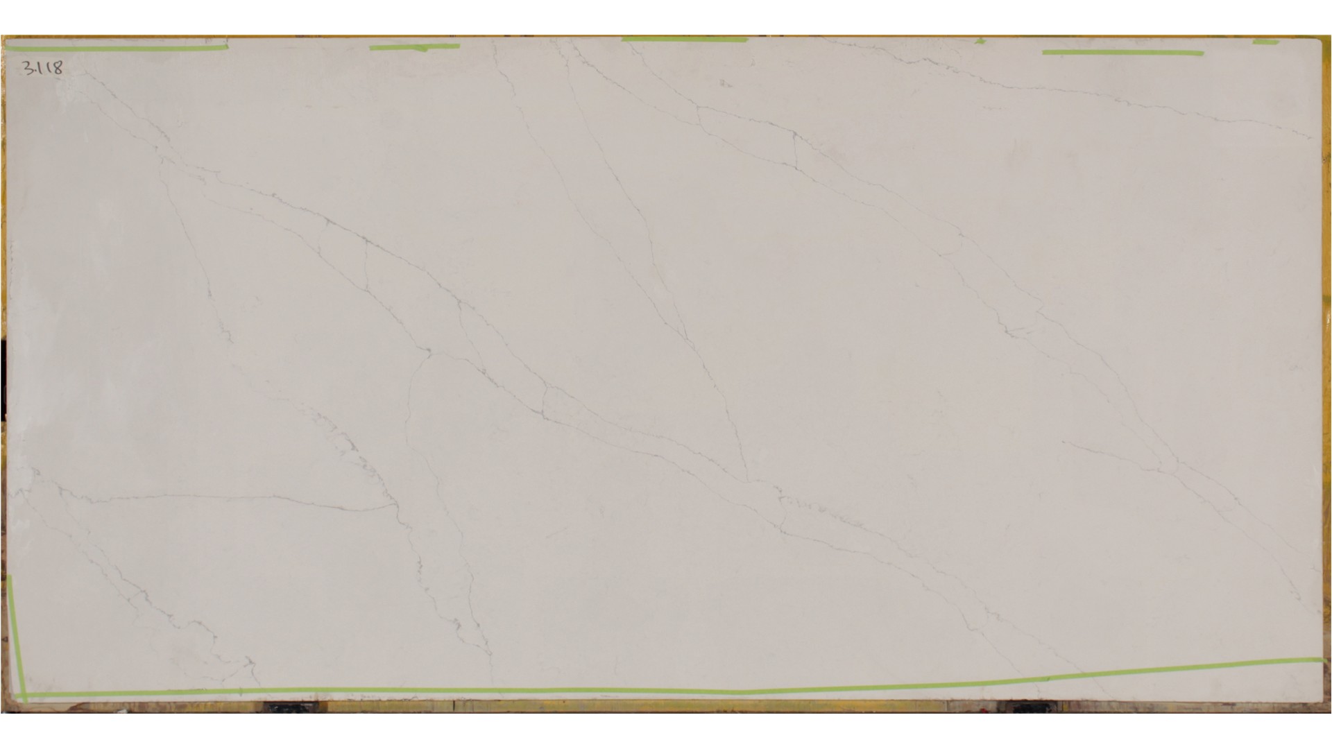 Calacatta Alto 3cm Standard Size Polished Quartz MSI Slabs