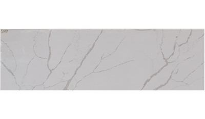 Calacatta Laza 3cm Standard Size Polished Quartz MSI