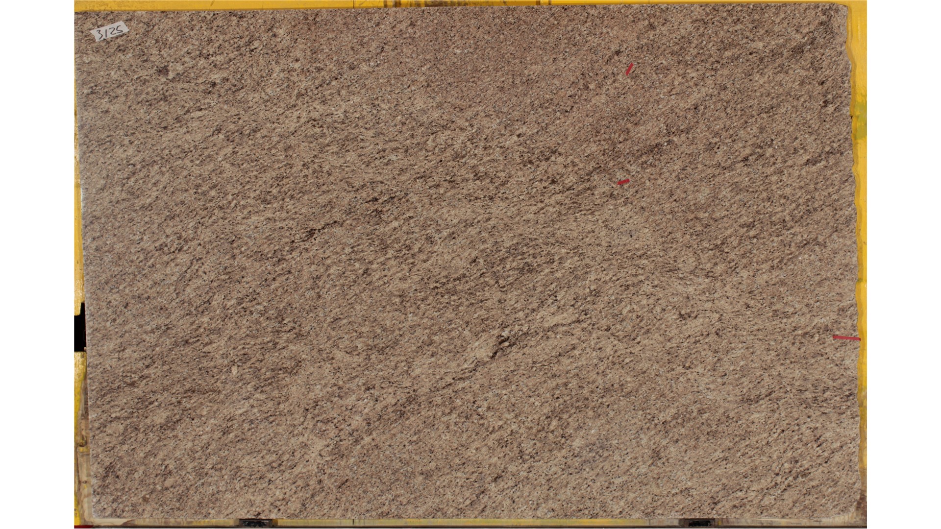 Amarello Ornamental 3cm Standard Size Polished Granite Slabs