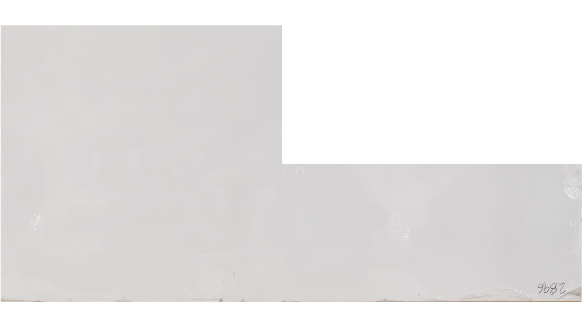 Designer White 3cm Standard Size Polished Quartz Moda Slabs