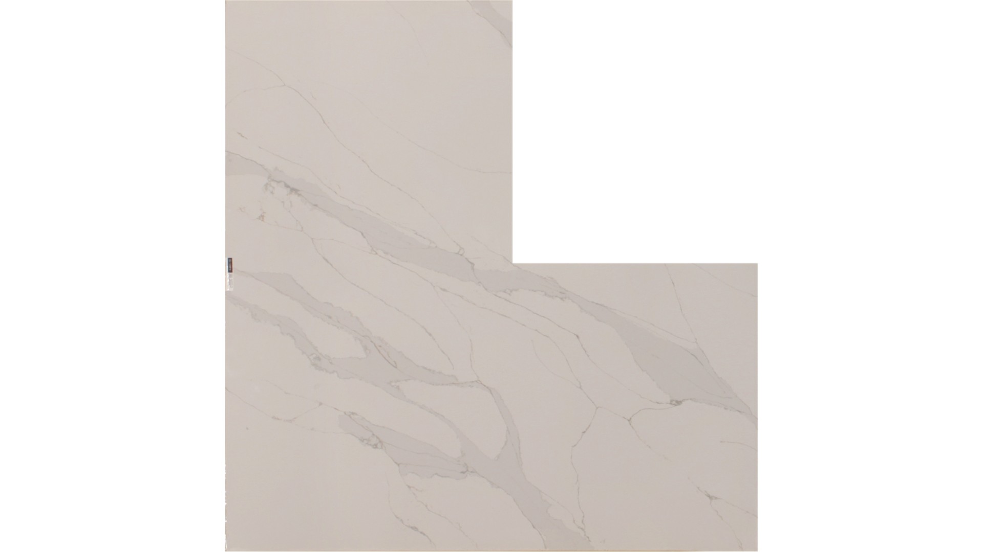 Unique Calacatta 3cm Jumbo Size Polished Quartz Pental Slabs