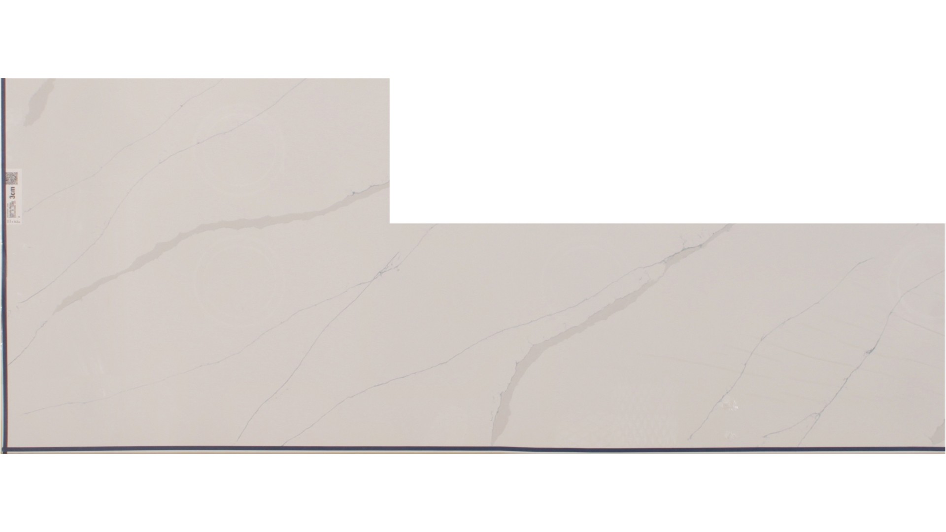 Calacatta Marina 3cm Jumbo Size Polished Quartz Viatera Slabs