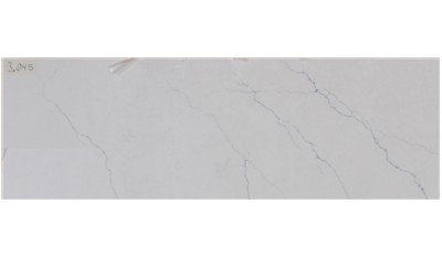 Calacatta Miraggio Cielo 3cm Standard Size Polished Quartz MSI
