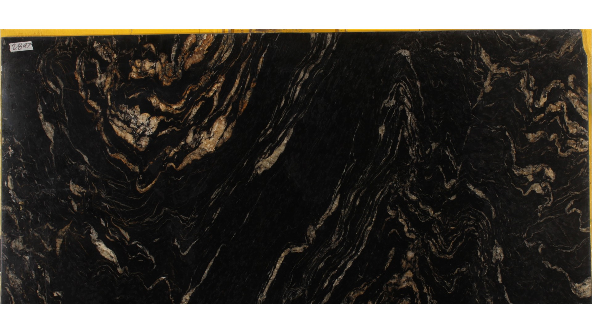 Titanium Gold 3cm Standard Size Polished Granite Slabs