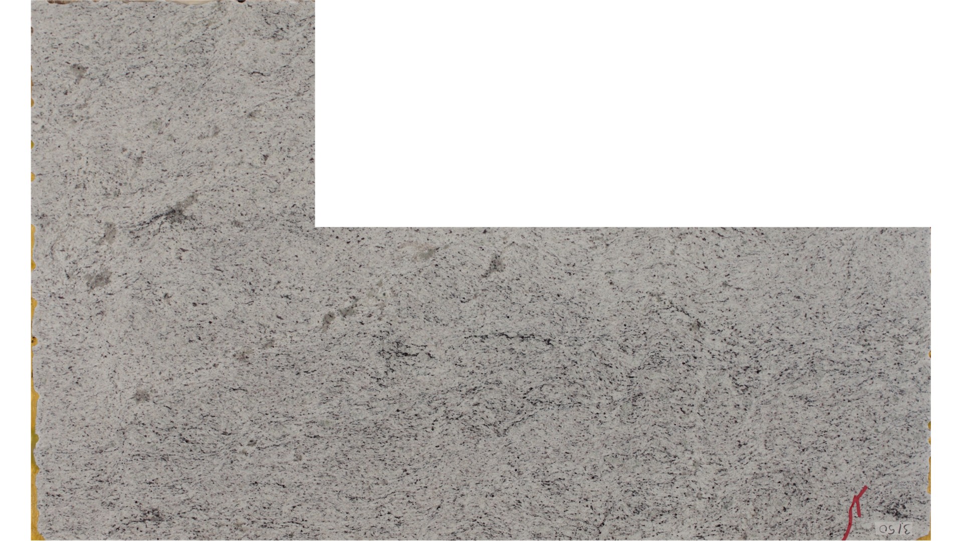 White Ornamental 3cm Standard Size Polished Granite Slabs
