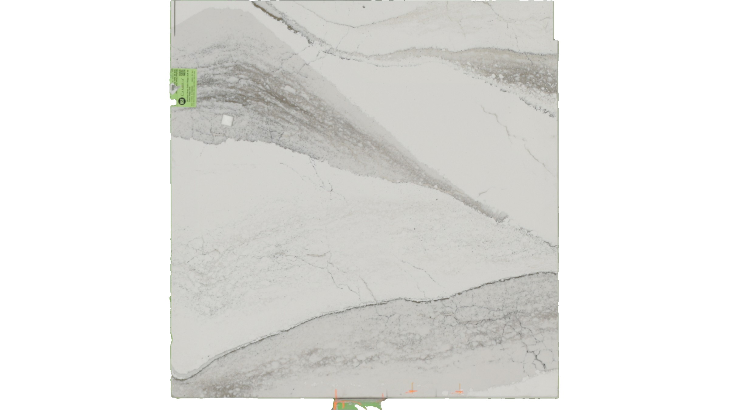 Windsor Brass Satin Ridge Quartz Slabs