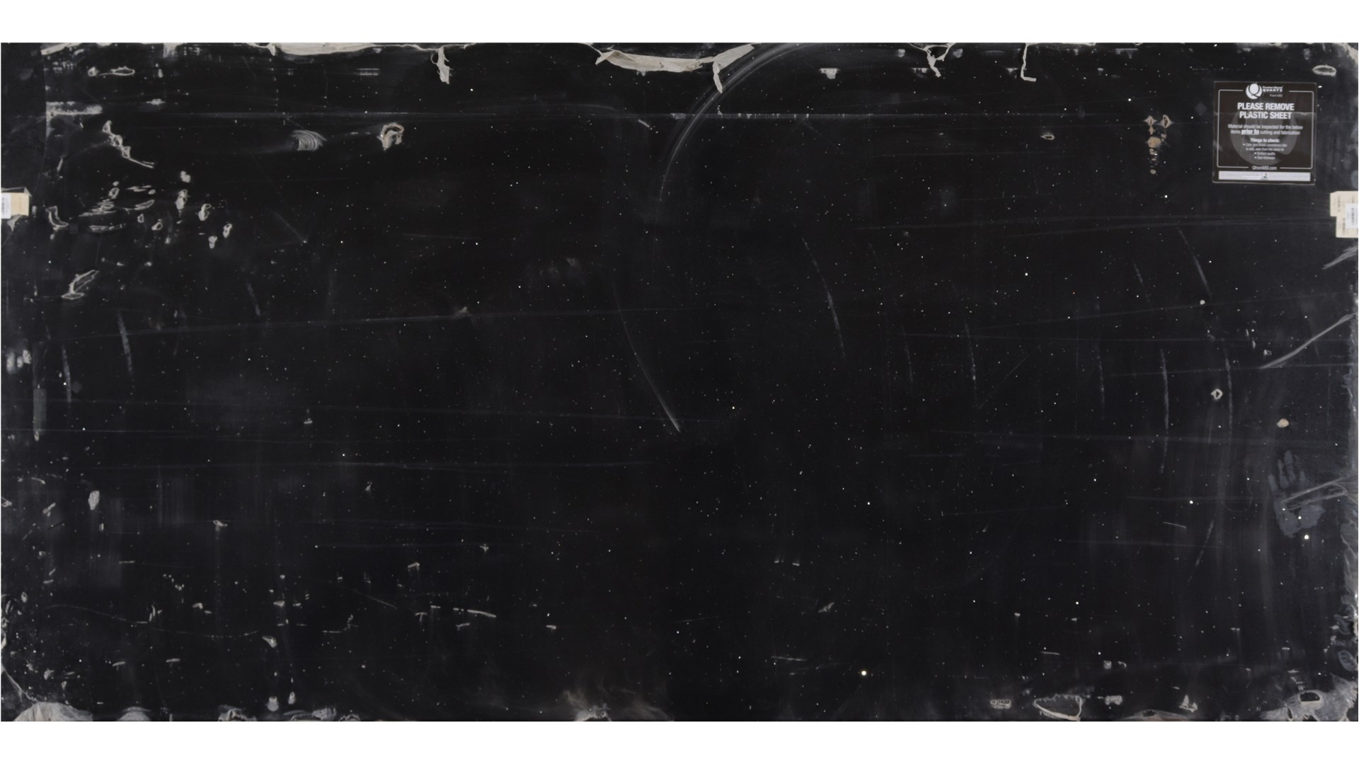 sparkling black Engineered Stone Slabs