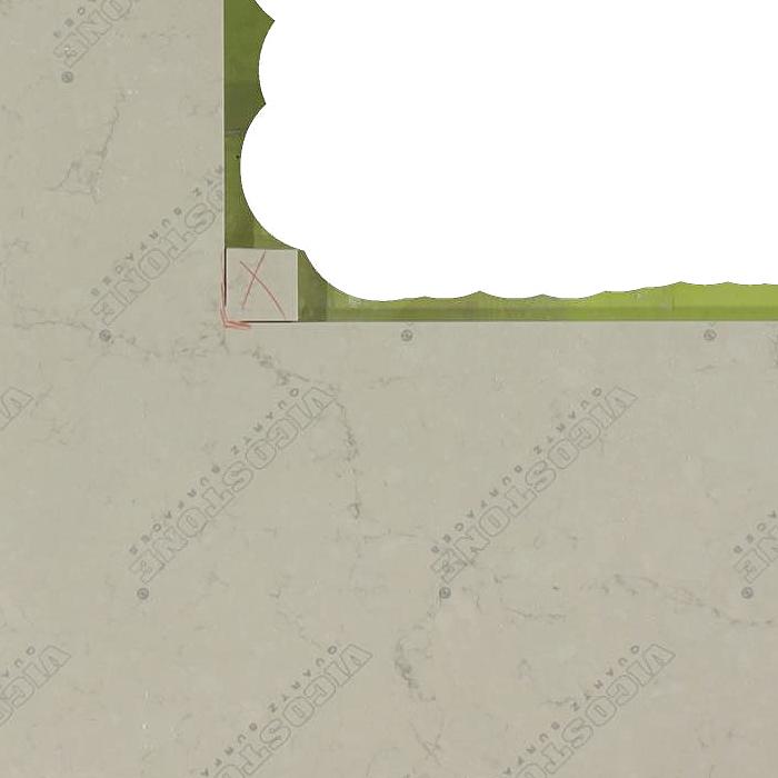 Crema Chiffon 3CM 119x56 Quartz Slabs