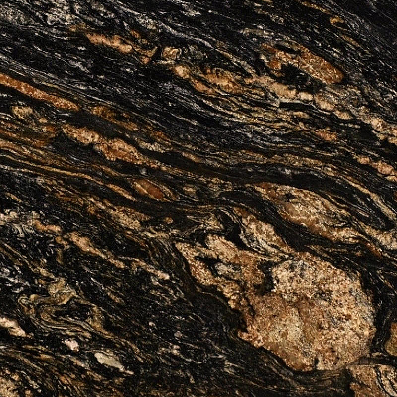 BLACK AMBER Granite Slabs
