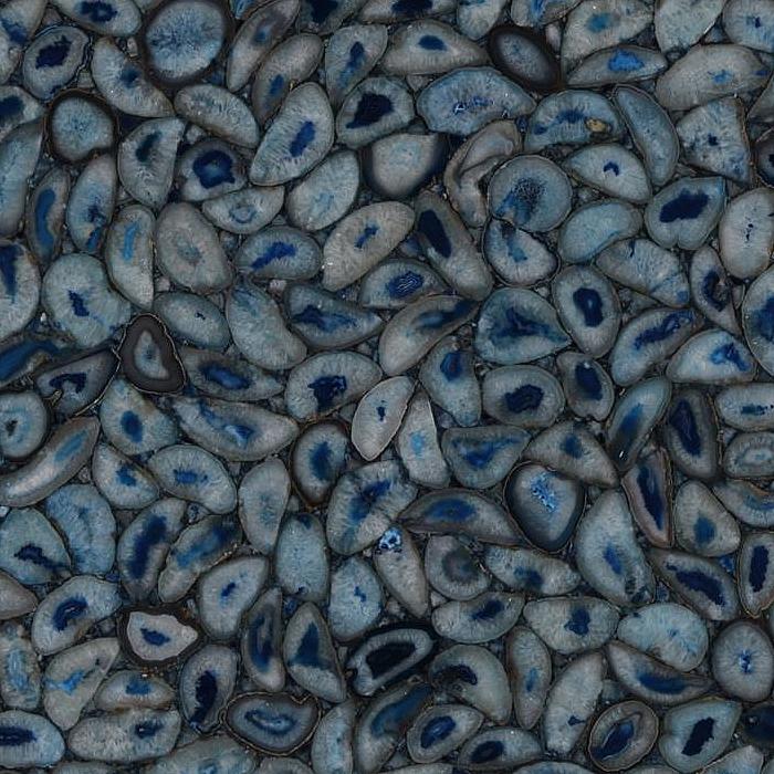 Agata Blue Semi-Precious Slabs